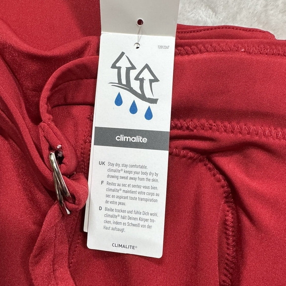 Adidas NEW Integrated Pads Pants Adult Mens Large Power Red Football Nylon Blend - Picture 5 of 11